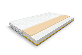 Mattress SOFT 14cm VISCO + LATEX + quilted cover (H1H2)