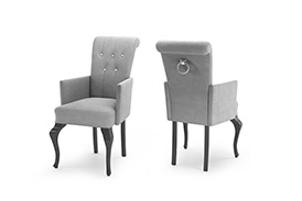 Chair S62 with armrest and knocker