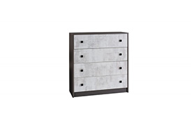 TM11 TOMMY CHEST OF DRAWERS GRAPHITE/ENIGMA
